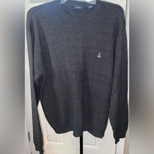 IZOD Men’s Long Sleeve Sweater, Size XL, Charcoal color